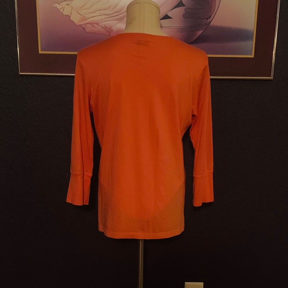 THEORY 3/4 sleeve shirt•SZ  L - Picture 2 of 2